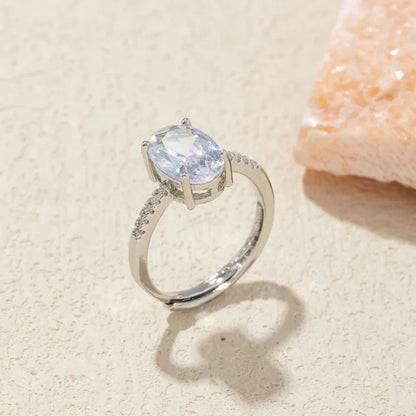 Moonstone Ring – Oval Cut Natural Moonstone