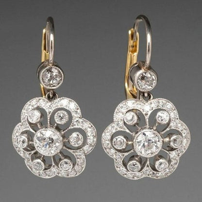 Vintage Krystal Mandala Earrings